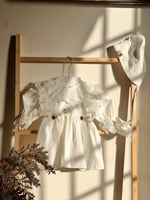 فستان مواليد بناتي بتطريز الاسم