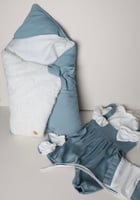 مدس ابيض و ازرق مريح و ناعم