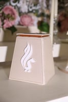 مبخرة جلدية - ورد