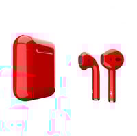 APPLE - ابل ايربودز الجيل الثاني - احمر نارى لامع