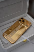 ايفون 17 مطلى ذهب كامل باى تصميم من اختيارك - جديد
