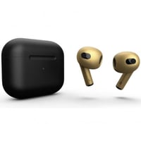 APPLE - آبل ايربودز الجيل الثالث - اسود وذهبي مكس...