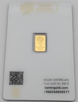 سبيكة ذهب 1 جرام عيار 24