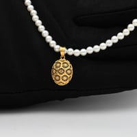 عقد ذهب 21 مع لؤلؤ