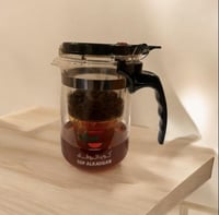 إبريق شاي زجاجي مع صفاية ذاتية
