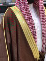 بشت رجالي رسمي VIP نخب أول لون كستناوي قماش ياباني...