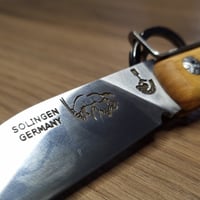 سكين أوريكس أم شوكة الألمانية ( خشب الزيتون )