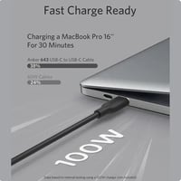 كيبل انكر تايب سي الي تايب سي بطول 0.9 م - اسود