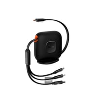 منصة بيسوس قابل للسحب 3 في 1 كيبل شحن سريع بقوة 10...