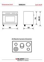 فرن جليم غاز سيراميك SB9624VI