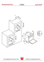 فرن حائطى جليم غاز FE56X