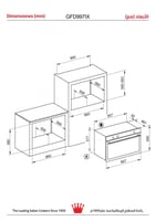 فرن حائطى جليم غاز GFD997IX