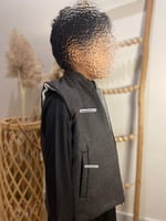 سديري الجوخ "موديل الرمادي المزدوج" - فخامة ودفء