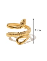 خاتم الثعبان من الستانلس ستيل