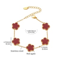 اسوارة فان كليف تصميم خماسي من الستانلس ستيل