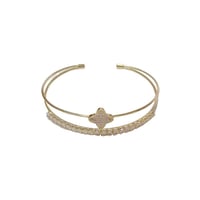 اسوارة مميزه من الستانلس ستيل مرصعه بالزركون الاصل...