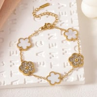 اكسسواريز من الستانلس ستيل مرصع بالزركون تصميم زهر...