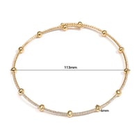 طقم فاخر مرصع بالزركون الاصلي مكون من سلسال واسوار...