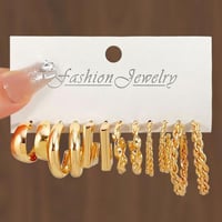 طقم احلاق مختلفة الاطوال اللون ذهبي