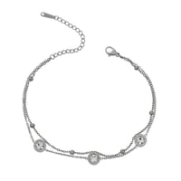 اسوارة مطلية ذهبي مرصعه بالزركون الاصلي