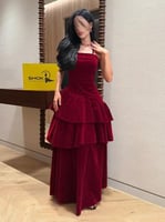 فستان خمري فخم