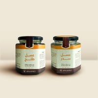 نصفين من عسل السدر وعسل الطلح