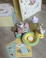 بوكس عطري ثيم القطة الأصفر والأخضر