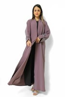 عباية لف مطرزة في الكم