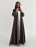 جوخ خفيف مع جلد بني كلوش