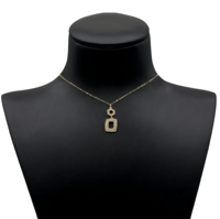 سلسال ذهب مربع