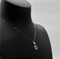 سلسال ذهب دائرة مفرغة