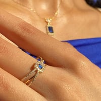 خاتم سوليتر مرصع