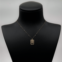 سلسال ذهب مستطيلات متداخلة