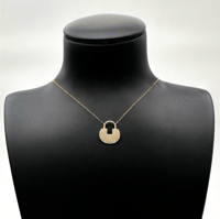 سلسال ذهب شكل قفل