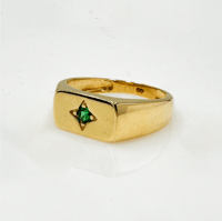 خاتم بلانك بحجر اخضر