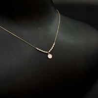 سلسال ذهب مينا ابيض عيار 18