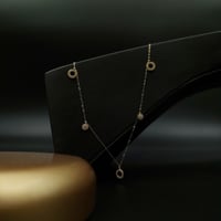 سلسال ذهب شوكر مع دوائر