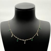 سلسال شوكر ذهب ميناء اخضر