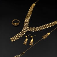 طقم ذهب فايبر عيار 21