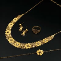 طقم ذهب ملكة خلية نحل فايبر عيار 21