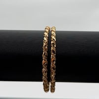 بناجر ذهب مبرومة مع حبات ليزر