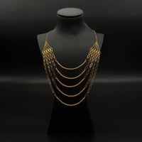 عقد ذهب كبير شلال عيار 21