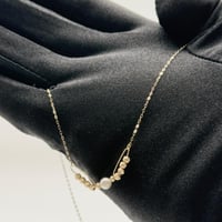 سلسلة ذهب تصميم جناح مع لؤلؤ