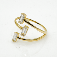 خاتم ذهب عيار 18 زيركون