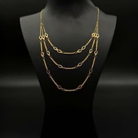 عقد ذهب شلال عيار 21 طبقات