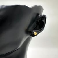 حلقان ذهب كورة سادة