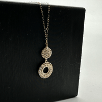 سلسال ذهب دائرة مفرغة