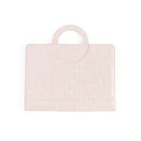 فولدر Dossié الابيض الكريمي بنقشة جلد التمساح – حق...