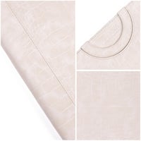 فولدر Dossié الابيض الكريمي بنقشة جلد التمساح – حق...