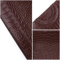 فولدر Dossié البني الداكن بنقشة جلد التمساح – حقيب...